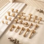 Brushed Brass Cabinet Knob and Pull Handle