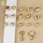 Brushed Brass Cabinet Knob and Pull Handle - Image 4