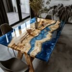 Live Edge Epoxy Resin River Table