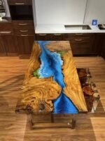 Live Edge Epoxy Resin River Table - Image 4