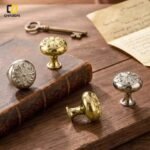 Vintage Carved Floral Cabinet Knob - Image 3